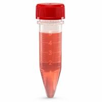Diamond Midi Centrifuge Tube, 5.0mL, P0lypropylene, Assembled Red Screw Cap, Graduated, STERILE