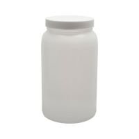 68 oz, 2000mL Wide Mouth Jar, 125x220mm, 100-400mm Thread, White Closure, F217 Lined