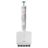 Pipette, Fully Autoclavable, 8-Channel, Adjustable volume, 20 - 200ul, Green