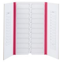 Slide Mailer, Cardboard, for 20 Slides, Pink