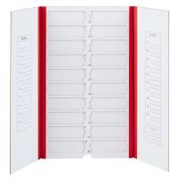 Slide Mailer, Cardboard, for 20 Slides, Red