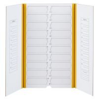 Slide Mailer, Cardboard, for 20 Slides, Yellow