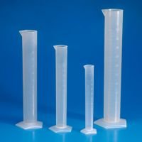 Graduated Cylinder, PP, Molded Graduations 10 mL to 2000 mL