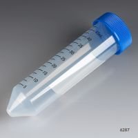 Centrifuge Tube, 50mL, Separate Blue Flat Top, and Natural Screw Cap, PP, Printed Graduations