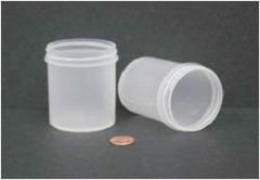 Jar, Wide Mouth, 120mL (4oz), PP, 58mm Opening, 1 15/16 x 2 5/8" (Screw Cap Packaged Separately)