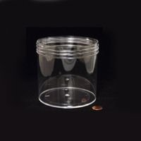 Jar, Wide Mouth, 960mL (32oz), PS, 120mm Opening, 4 3/8 x 3 3/4" (Screw Cap Packaged Separately)