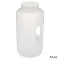 Bottles, Wide Mouth with Handle, Round and square , PP with PP Closure, 4L