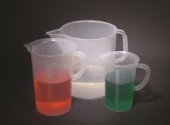 Beakers with Handle, Tall Form, Polypropylene