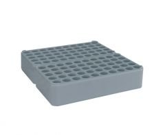 Double-block rack D17, grey, 100 Grooves