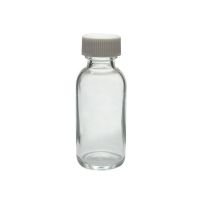 1 oz, 30mL Clear Boston Round Bottle, 31x79mm, 20-400mm Thread - Bulk Pack