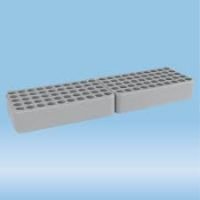 Double block rack D17, opening: 17 mm, 5 x 20, grey