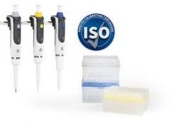 Transferpette® S pipette sets, adjustable, with ISO calibration certificate, Pipette package, 0.5-10µl, 10-100µl, 20-200µl, 100-1000µl, 500-5000µl