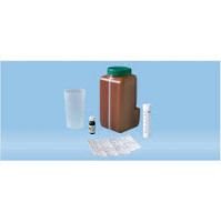 UriSet 24, without preparation, 3 l, with Urine-Monovette®, brown, with light protection, graduated