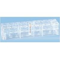 Rack, PC, format 10 x 2, suitable for tubes, all S-Monovette diameters, 257 x 74 x 55 mm