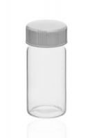 20mL Clear Vial, 24-414mm Open Top White Polypropylene Closure