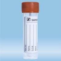 Faeces tube, screw cap, 76 x 20 mm, transparent, sterile