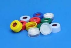 11mm Clear, Blue, Black, Green, Pink, Red, Yellow Snap Cap, PTFE/Silicone with Slit