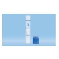 Tube with false bottom CSF, 2.5 ml, 75 x 13 mm, round base, Polypropylene, Low Binding, cap enclosed, sterile, 1 blister