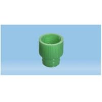 Push cap, green, suitable for tubes 13 mm