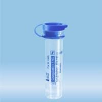 Micro sample tube Citrate 3.2%, 0.5 ml, push cap, ISO, Blue