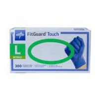 MedLine FitGuard Nitrile Exam Gloves,3 mil