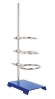 Retort Stand & Ring Set - 8"x5" Base, 23.5" Rod - 3", 4" & 5" Rings