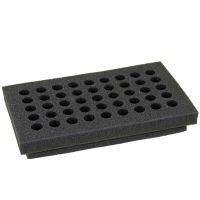 Tube holder, foam, 60 x 7ml tubes, for 222.GVMMULTI
