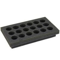 Flask holder, foam, 6 x 250ml flasks, for 222.GVMMULTI