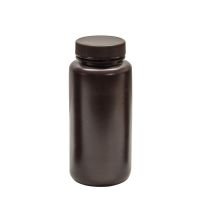 500mL Amber Wide Mouth Bottle, 75x165mm, 55mm Closure