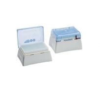 epT.I.P.S.® 384 Reloads, Eppendorf Quality™, 5 – 100 µL, 53 mm, light yellow, colorless tips