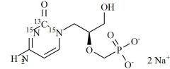 Cidofovir-13C-15N2 Disodium Salt