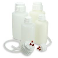 Vacuum Bottle, Heavy Duty, PP with White PP 2L 53mm and  83mm 4 L Screw Cap,