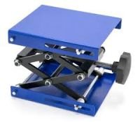 Heavy Duty Laboratory Scissor Jack - Steel Platform 6" by 5"- Max Height 9 5/8", Min Height 2 1/2" - Maximum Stable Weight 55lbs