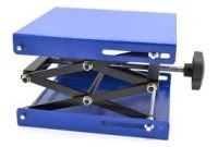 Scissor Jack Laboratory Stand with 7.75 in x 7.75 in Plate, Fully Extended Height 12 in