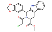 (1R,3R)-Methyl 1-(benzo[d][1,3]dioxol-5-yl)-2-(2-chloroacetyl)-2,3,4,9-tetrahydro-1H-pyrido[3,4-b]indole-3-carboxylate