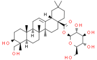 [3,4,5-Trihydroxy-6-(hydroxymethyl)oxan-2-yl] (4aS,6aR,6aS,6bR,8aR,9R,12aR,14bR)-10-hydroxy-9-(hydroxymethyl)-2,2,6a,6b,9,12a-hexamethyl-1,3,4,5,6,6a,7,8,8a,10,11,12,13,14b-tetradecahydropicene-4a-carboxylate