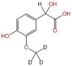 (±)-4-Hydroxy-3-methoxy-d3-mandelic Acid