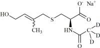 Acetylcysteine Impurity 20-d3 Sodium Salt (Mixture of Z and E Isomers)