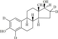 Estradiol-d4 (Estradiol Valerate EP Impurity A-d4, Estriol EP Impurity D-d4, Ethinylestradiol EP Impurity D-d4)