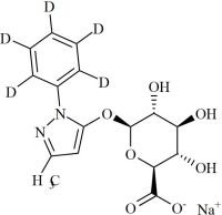 Edaravone-d5 Glucuronide Sodium Salt