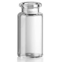 Headspace Vial, 10mL, Clear Glass, Crimp Closure, 20mm Tapered Opening, 22.6x46mm, Flat Bottom