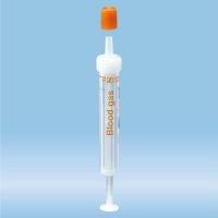 Blood Gas-Monovette®, Calcium-balanced heparin, 1 ml, cap white/orange, connection Luer (m)