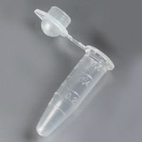 PCR Tube, 0.6mL, Thin Wall, PP, Attached Dome Cap, Graduated, Natural