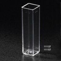 Cuvette, Spectrophotometer, Square, 4.5mL (10mm), PS, 4 Clear Sides