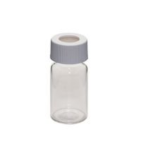 Precleaned & Certified - 20mL Clear Vial, 24-400mm Solid Top White PP Closure
