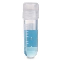 Cryogenic Vials, Round Base, 2.0ml, Sterile, External Threads, Attached Screwcap with O-ring seal