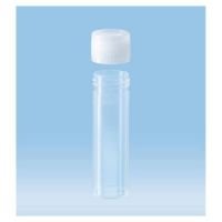 Screw cap tube, 8 ml, 57 x 16.5 mm, Polypropylene,flat base, transparent