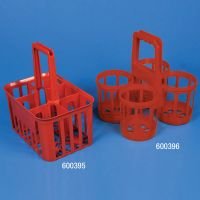 Bottle Carrier,4 and  6 Position, for up to 95mm and 120mm Wide Bottles, HDPE, Red