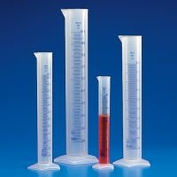 Graduated Cylinder, PP, Printed Graduations 10 mL to 2000 mL
