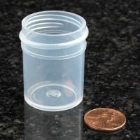 Jar, Wide Mouth, 15mL (1/2oz), PP, 33mm Opening, 1 x 1 7/16" (Screw Cap Packaged Separately)
